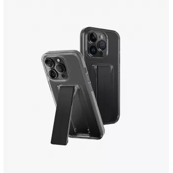 UNIQ Heldro Mount with Stand Case voor Apple iPhone 15 Pro Max 6,7 inch - Vapour Smoke