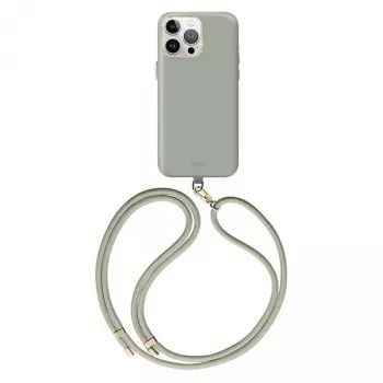 UNIQ Coehl Creme Case voor Apple iPhone 15 Pro 6,1 inch met magneetlaadfunctie - Soft Sage