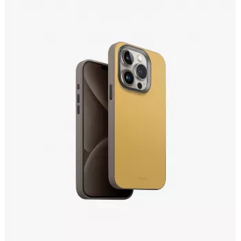 UNIQ Lyden DS MagClick Charging Case voor Apple iPhone 15 Pro 6,1 inch, antracietgrijs-zwart