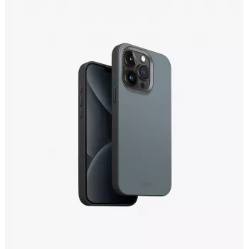 UNIQ Lyden DS MagClick Charging Case voor iPhone 15 Pro Max 6,7 inch kanariegeel / Flintgrijs