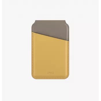 UNIQ Lyden DS Magnetic Wallet Stand met RFID-bescherming voor MagSafe, antracietgrijs-zwart