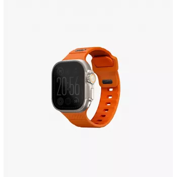 UNIQ Stride Apple Watch Series 1/2/3/4/5/6/7/8/9/SE/SE2/SE3/Ultra/Ultra 2/Ultra 3 42/44/45/49mm FKM rubber band volt oranje