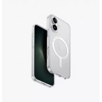 UNIQ Clario Case voor Apple iPhone 16 6,1 inch MagClick Charging lucent clear