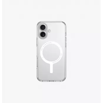 UNIQ Clario Case voor Apple iPhone 16 6,1 inch MagClick Charging lucent clear