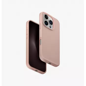 UNIQ Lino Hue iPhone 16 Pro 6,3 inch Magclick oplaadcase Blush Pink