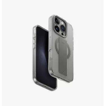 UNIQ Heldro Max iPhone 16 Pro 6,3 inch MagClick Charging Case Black/Vapour Smoke