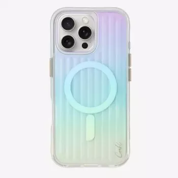 UNIQ Coehl Linear Magnetic Charging Case voor iPhone 16 Pro Max 6,9 inch Opal/Iridescent