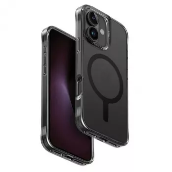 UNIQ LifePro Xtreme Case voor iPhone 16 6,1 inch MagClick opladen zwart/Frost Smoke