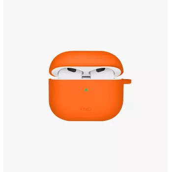 UNIQ Nexo hoesje voor AirPods 4 met oorhaken, silicone, zwart