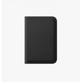 UNIQ Lyden DS MagSafe wallet met telefoonstandaard, RFID-blokkering, zwart