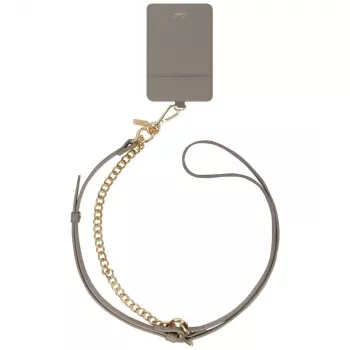 UNIQ Coehl Caryne 3-in-1 universele telefoonkoord met kaartwallet - Pebble