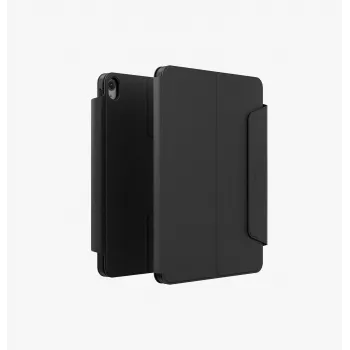 UNIQ Rovus Snapmount magnetisch 360° draaibaar afneembaar hoesje voor iPad 11 A16 (2025) / iPad 10.9 10e gen (2022), zwart