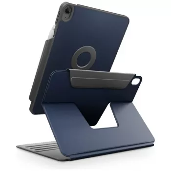 UNIQ Rovus Snapmount magnetisch 360° draaibaar afneembaar hoesje voor iPad Air 11 M2 2024 / M3 2025 / M4 2026 / iPad Air 10.9 (2022/2020), Navy Blue