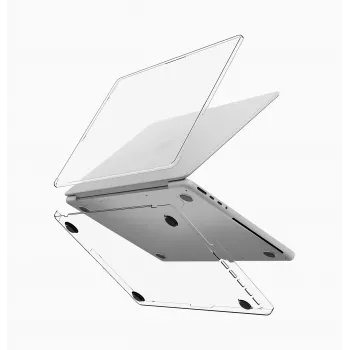 UNIQ Vero Hard Shell Case voor MacBook Pro 14 inch (M1 2021, M2 2023, M3 2023, M4 2024, M5 2025/2026) - Transparant