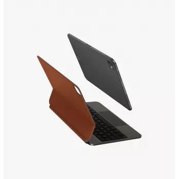 UNIQ Venno Pro Magnetic Smart Keyboard Case voor iPad Pro 11 M4 2024 / M5 2025, Karamel