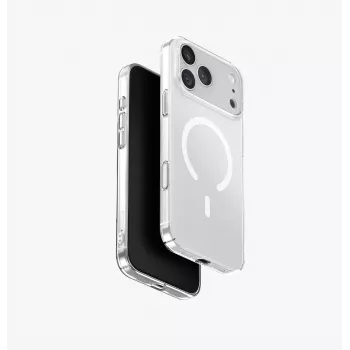 UNIQ Airsuit Case voor iPhone 17 Pro Max met Magclick Charging, Transparant