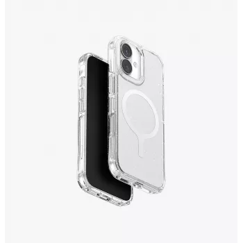 UNIQ LifePro Xtreme MagClick oplaadhoesje voor iPhone 17, transparant glitter
