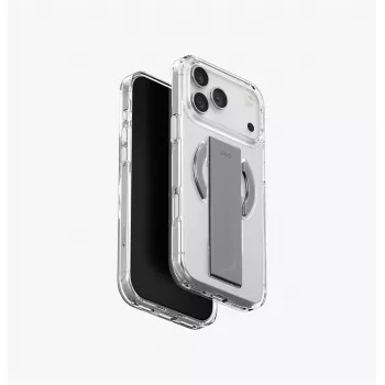 UNIQ Heldro Air Case voor iPhone 17 Pro Max met MagClick-oplaadfunctie, transparant