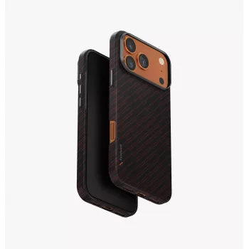 UNIQ Keva EDGE hoesje voor iPhone 17 Pro Max MagClick Charging oranje