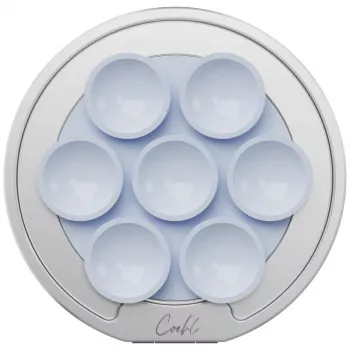 UNIQ Coehl Luna magnetische auto-telefoonhouder met spiegel en zuignap - blauw