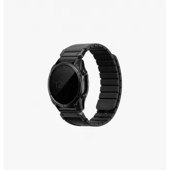 UNIQ Fluo Smart-Fit siliconenband voor Garmin 22mm - zwart