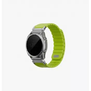 UNIQ Fluo Smart-Fit siliconenband voor Garmin 22mm - zwart