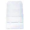 Exacompta A5 folderhouder, 3 vakken, polystyreen, 154 x 181 x 280 mm (75158D)