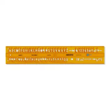 ARISTO schrijfsjabloon recht 7 mm, ISO 3098-1 / DIN 6776, type B, H-profiel (AR5301/7)