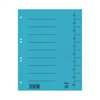 Bene 50 tabbladen blauw A4