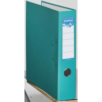 Donau Elektronik Klassik Hefboomordner turquoise karton 7,5 cm DIN A4