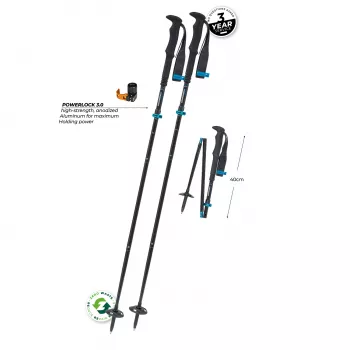 Komperdell Fx Lite Compact Trekkingstokken, blauw