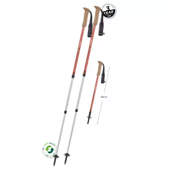 Komperdell Highlander Zero Trekkingstokken - Burnt Orange (paar)