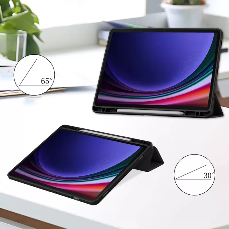 Tech-Protect SC Pen Hybrid hoes voor Samsung Galaxy Tab S9+ / S10+ 12.4 X810 / X816B / X826B, zwart