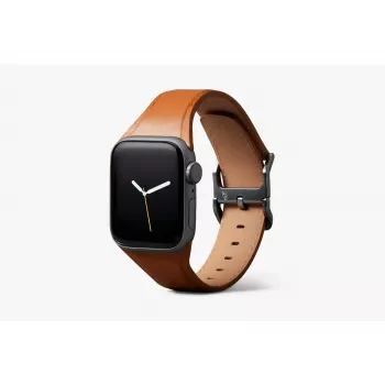 Bellroy Classic Leather Band voor Apple Watch, bruin, 40mm, 41mm, 38mm, 42mm (Serie 10/11)