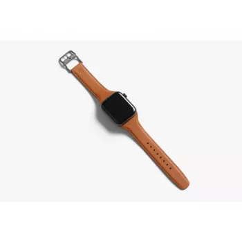 Bellroy Classic Leather Band voor Apple Watch, bruin, 40mm, 41mm, 38mm, 42mm (Serie 10/11)