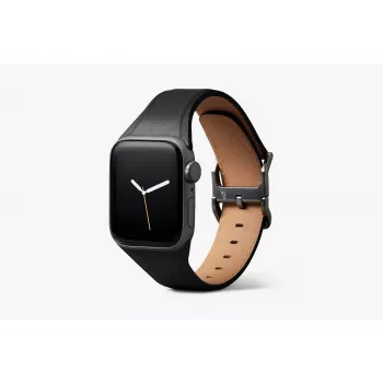 Bellroy Classic Leather Band voor Apple Watch, zwart, 44mm, 45mm, 42mm (Series 1/2/3), 49mm, 46mm