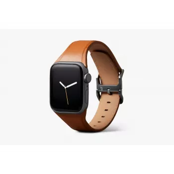 Bellroy Classic Leather Band voor Apple Watch, bruin, 42mm, 44mm, 45mm, 46mm, 49mm