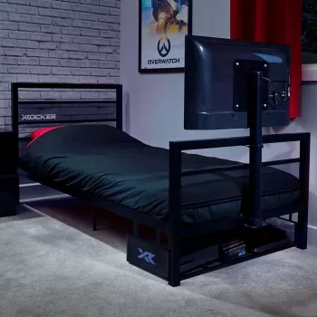 XROCKER gaming eenpersoonsbed zwart