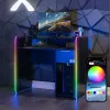 X Rocker 2023269 gaming bureau met LED, zwart