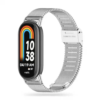 TECH-PROTECT Milanese band voor Xiaomi Smart Band 8 / 9 / NFC - zilver