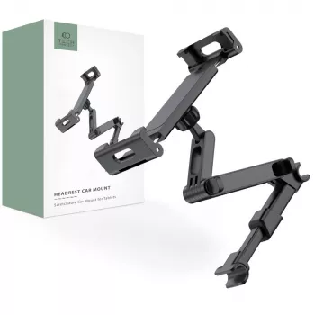 TECH-PROTECT V1 rekbare hoofdsteun-autohouder zwart