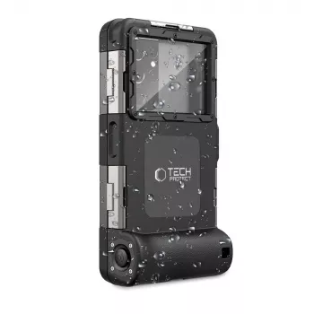 TECH-PROTECT IPX8 universele waterdichte duikhoes zwart