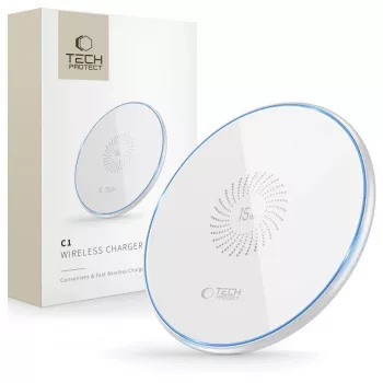 TECH-PROTECT QI15W-C1 draadloze oplader 15W wit