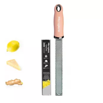 Microplane Premium Classic rasp mauve – fijnrasp, RVS-mes, ergonomische greep, vaatwasmachinebestendig, inclusief beschermhoes