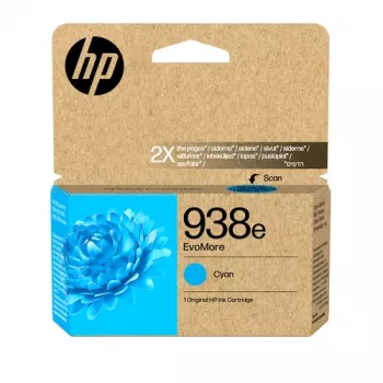 HP 938e EvoMore Originele inktcartridge - cyaan - 20 ml - Standard Yield - 1 pack
