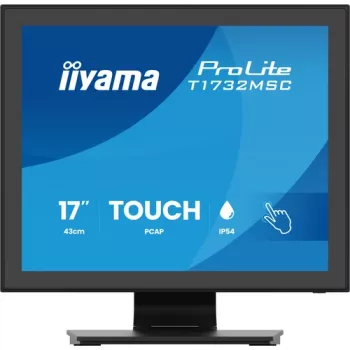 IIYAMA ProLite T1732MSC-B2S 17 inch PCAP-touchmonitor, 1280x1024, TN LED, 10-punts multitouch, zwart