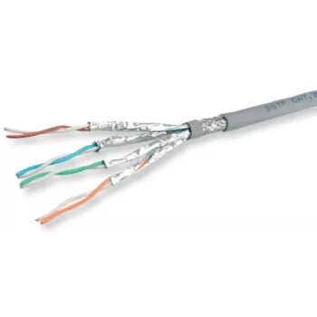 ROLINE S/FTP Cat.6A (Class EA) LSOH Solid Wire bulkkabel, 100 m, grijs