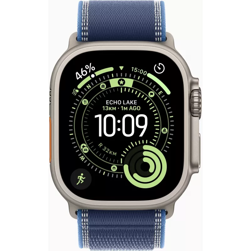Apple Watch Series 9 GPS + Cellular 45mm Midnight Aluminium Behuizing met Midnight Sport Band M/L