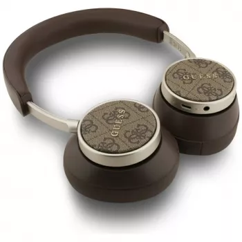 Guess Bluetooth 4G Classic Logo draadloze on-ear koptelefoon - bruin