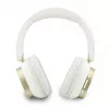 Guess Bluetooth ENC Rectangle Metal Script over-ear koptelefoon wit